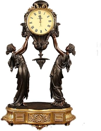Retro Vintage European Style Decorative Grandfather Clock Polyresin Modern Mantel Shelf Tabletop Amazon Co Uk Kitchen Home