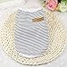 Howstar Pet Shirt, Dog Cat Clothes Puppy Classic Vest Striped T-Shirt Pet Summer Apparel (Black, XL)