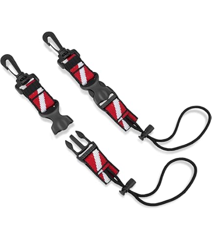 Lot de 2 boucles de sangle de rechange pour palmes de plongée, clips en plastique à dégagement rapide pour palmes de plongée, compatibles avec la plupart des palmes – Style A et Lot de 2 boucles de sangle de rechange pour palmes de plongée, clips en plastique à dégagement rapide pour palmes de plongée, compatibles avec la plupart des palmes – Style A et