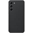 SAMSUNG Galaxy S23+ Plus Leather Phone Case, Premium Protective Cover w/ Front and Back Protection, Soft Grip, US Version, EF-VS916LBEGUS, Black