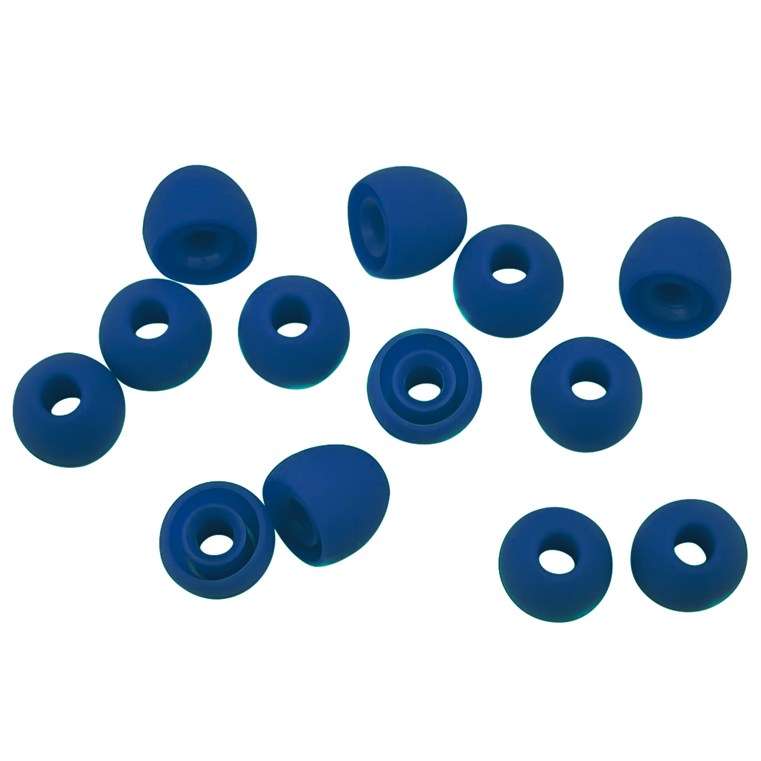 Xcessor Replacement Silicone Earbuds. Compatible With Most in Ear Headphone Brands. 7 Pairs (Set of 14 Pieces). Size: LARGE. Color: Dark Blue