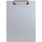 Saunders Recycled Aluminum Clipboard, Letter Size, Low Profile Clip | Made in USA, holds 0.5" (125 sheets), rust-resistant, rounded corners, hang hole; for nurses, warehouses, contractors &amp; EMS