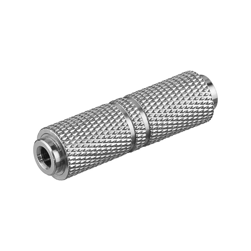 Goobay 11884 Headphone adapter; 3.5 mm jack; female to female; metal version - 3.5 mm female (3-pin stereo) > 3.5 mm female (3-pin stereo)