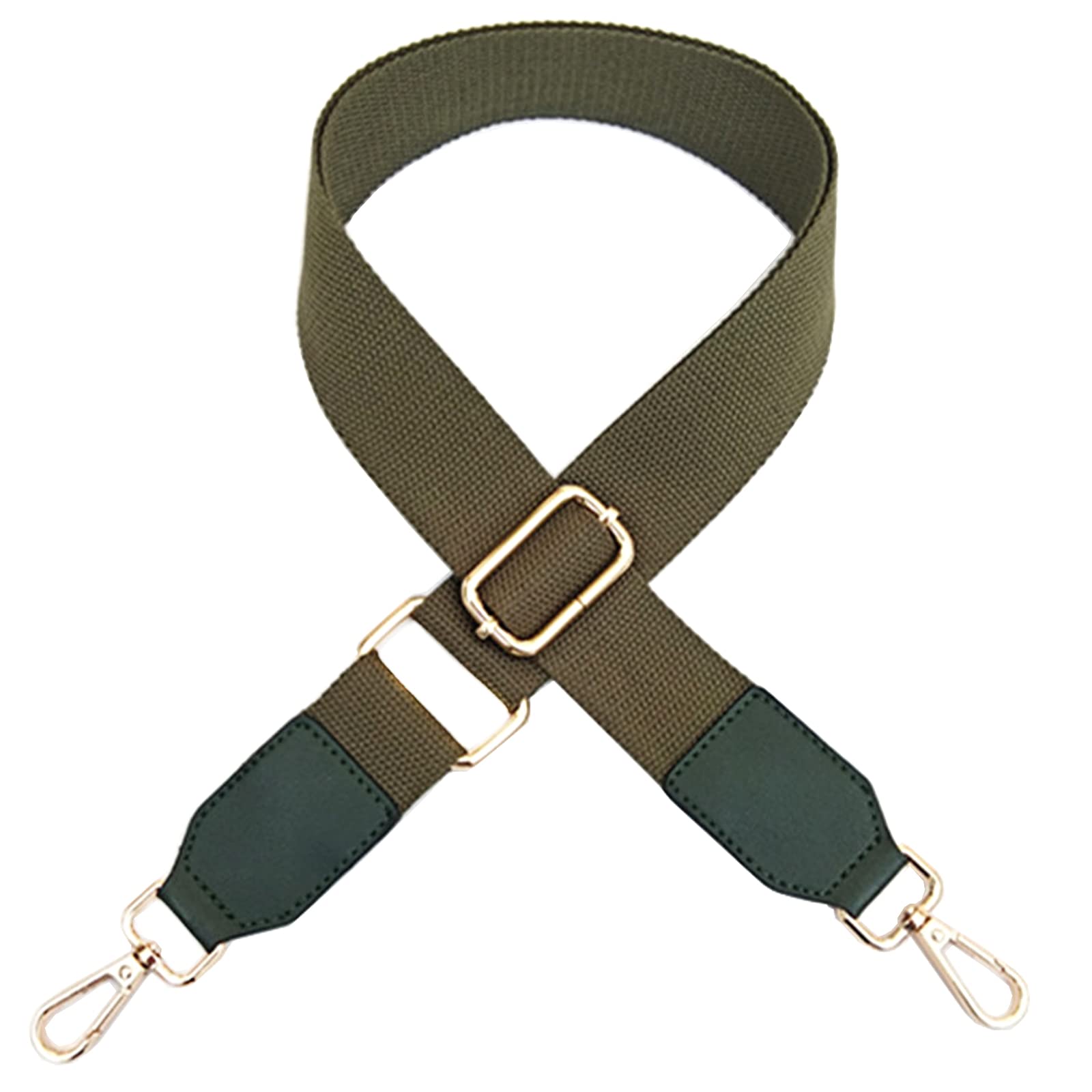 HNJKJEU Adjustable Shoulder Strap, 3.8 cm Wide, Green, Crossbody, for Bags and Handbags