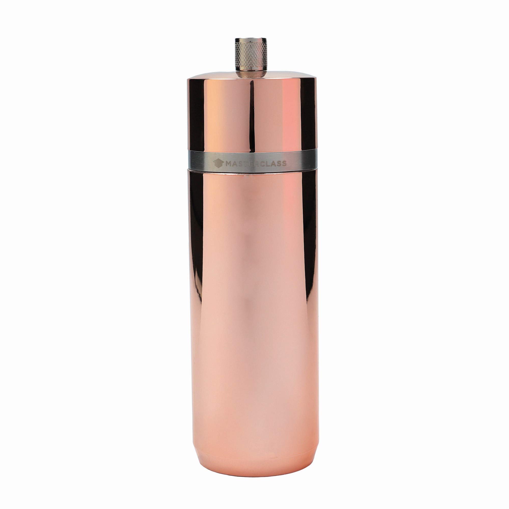 MasterClass Pepper or Salt Grinder, Plastic, Copper Effect, 17 cm, Silver Gray