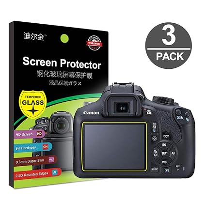Protector de Pantalla LCD de Vidrio Templado Compatible con Canon ...