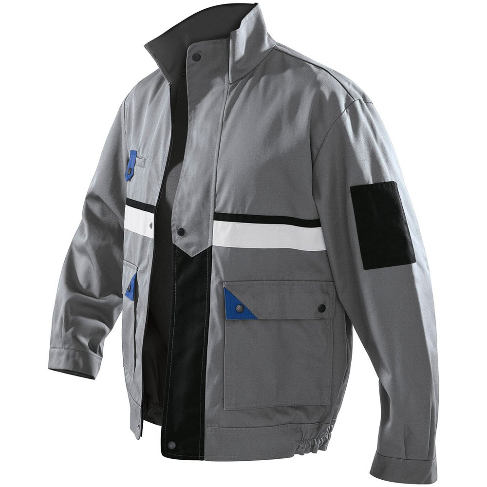 Kubler 11135803-9046-62 Size 62 "Classiq Brand X" Jacket - Grey/Cornflower Blue