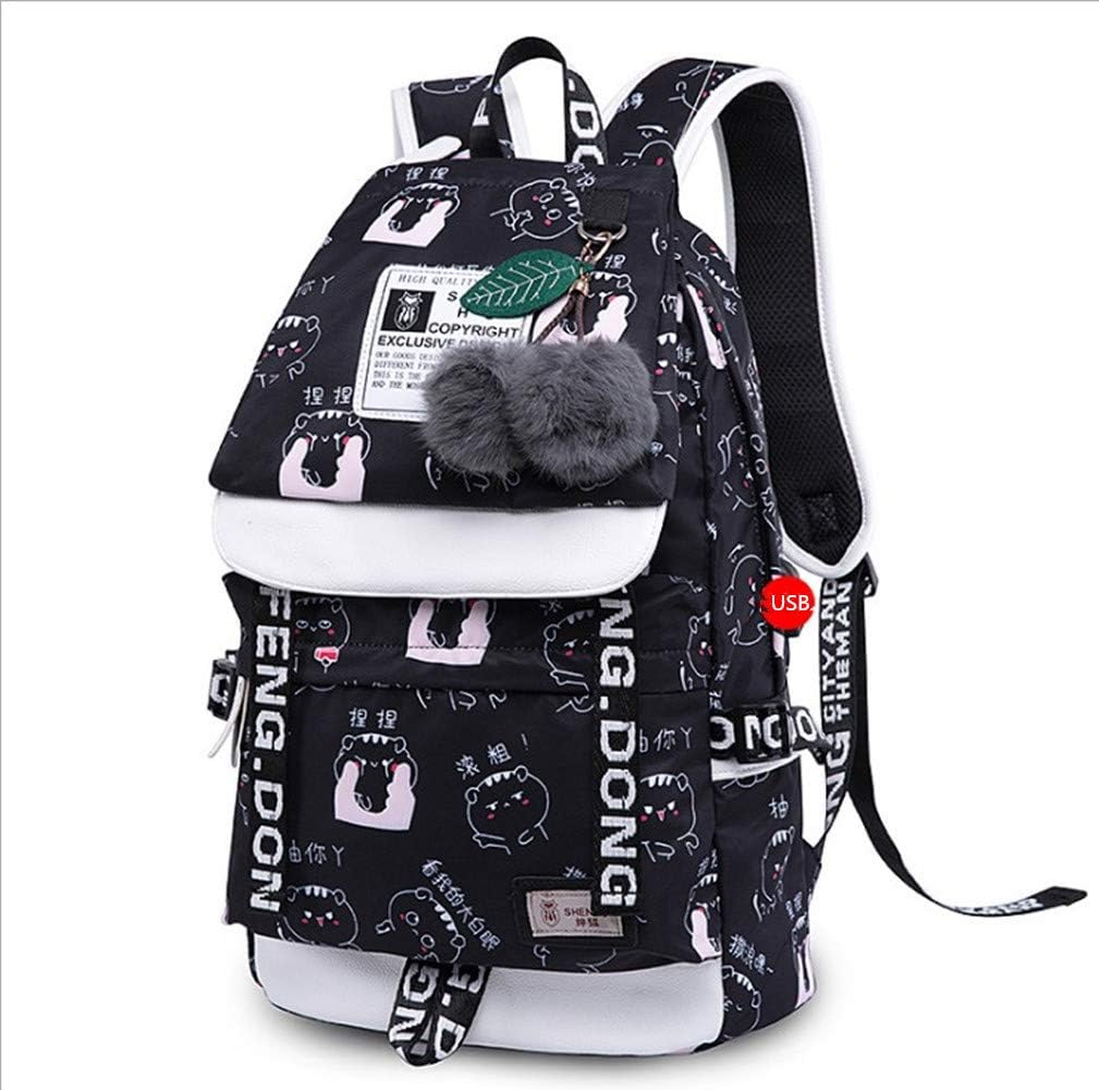 Ladies Fashion School Bag Kawaii Printing Backpack Girl Casual Waterproof Backpack School Teenager Daypack