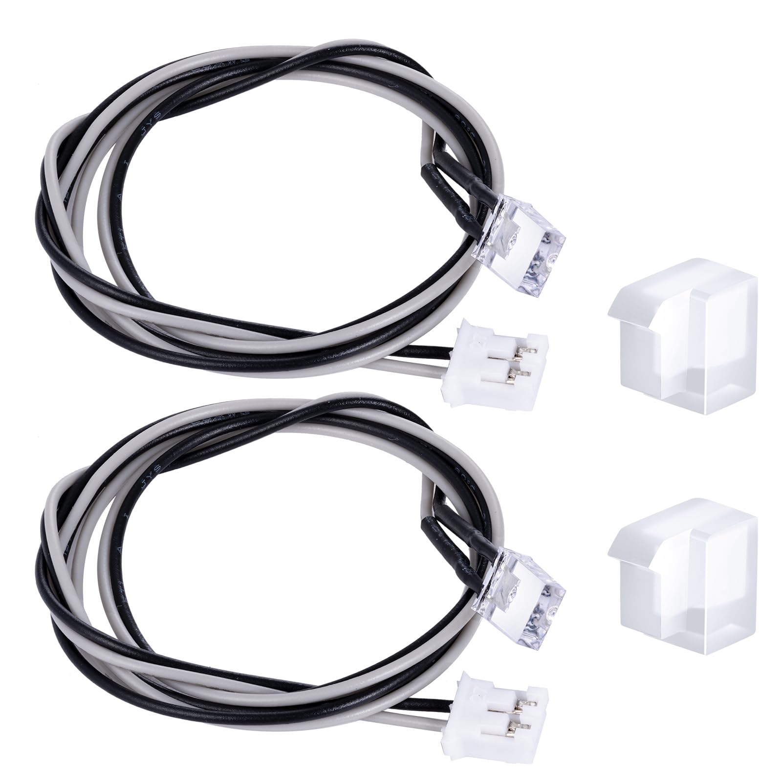 AXspeed 1/14 Tractor Pedal Turn Signal Light Lamp for Tamiya Climbing Trailer RC Truck (White)