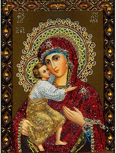 5D DIY Diamond Painting Rhinestone Embroidery Cross Stitch Art Craft Home Decor,Virgin Mary and Baby Jesus