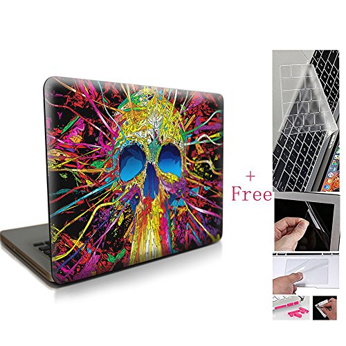 Skull pattern hard case cover for macbook air 11"(…