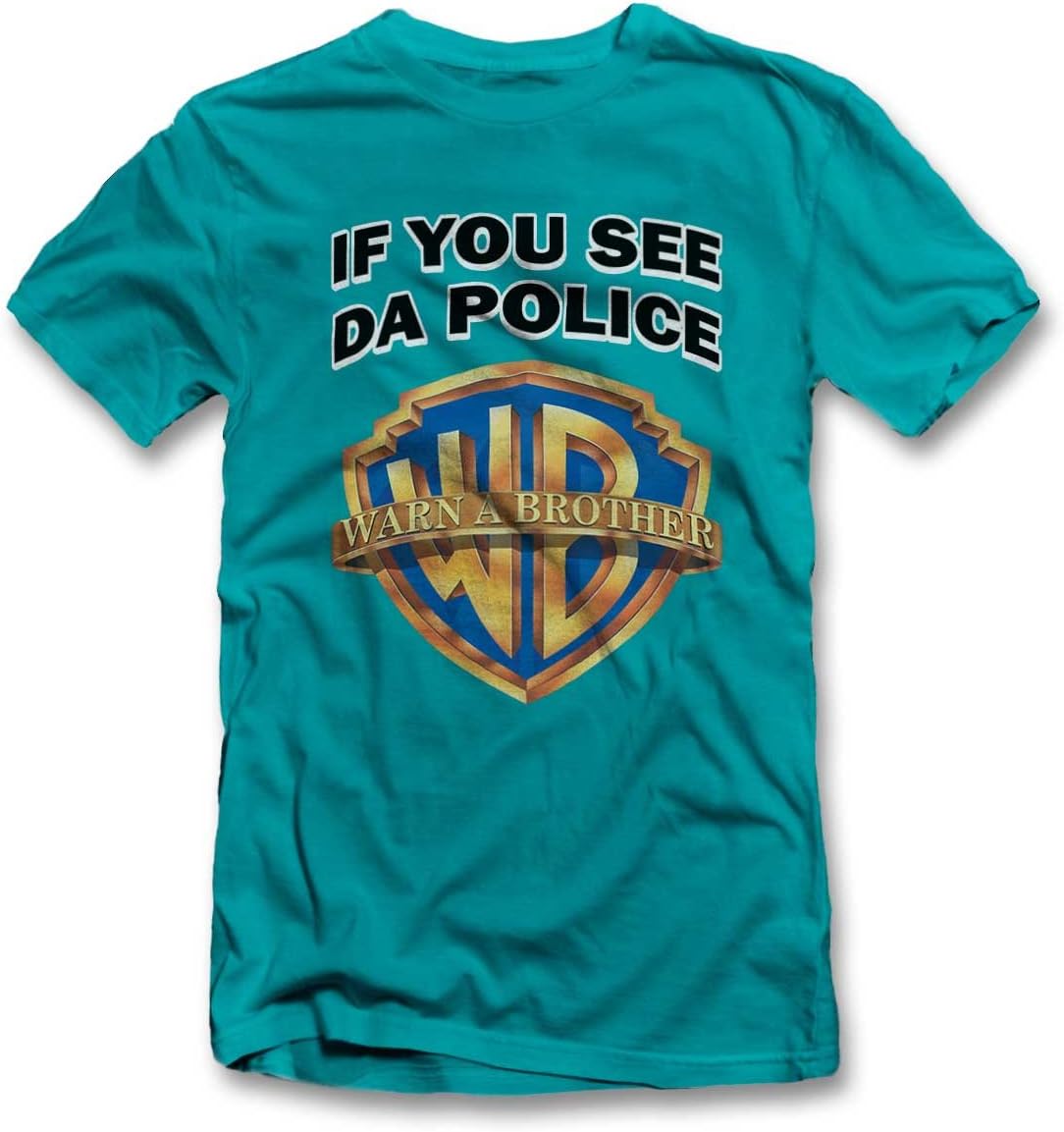 shirtground If You See Da Police Warn A Brother T-Shirt S-XXL 12 Colors/Colours