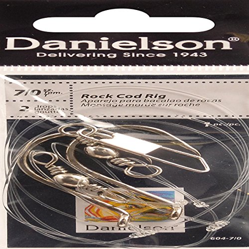 Danielson Rig Rock Cod 2Drop Fishing Equipment, Size 7
