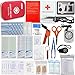Monoki First Aid Kit Survival Kit, Emergency Survival Kit Medical Supplies Trauma Bag Safety First Aid Kit for Home, Office, School, Car, Boat, Travel, Camping, Hiking, Sports, Adventures