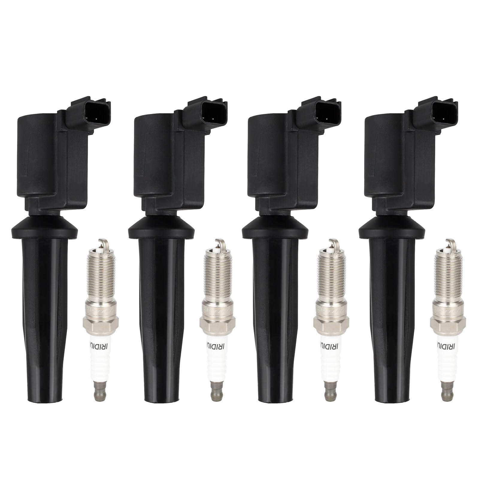 Photo 1 of ECCPP 4 ignition coils with 4 iridium Spark Plugs,UF621 Compatible with Ford Fusion 2010-2020 Escape 2009-2019 Ranger 2013-2020 Lincoln MKZ 2011 2012 2013 2014 2015 2016 2017 2018 2019 2020 2.0L 2.5L