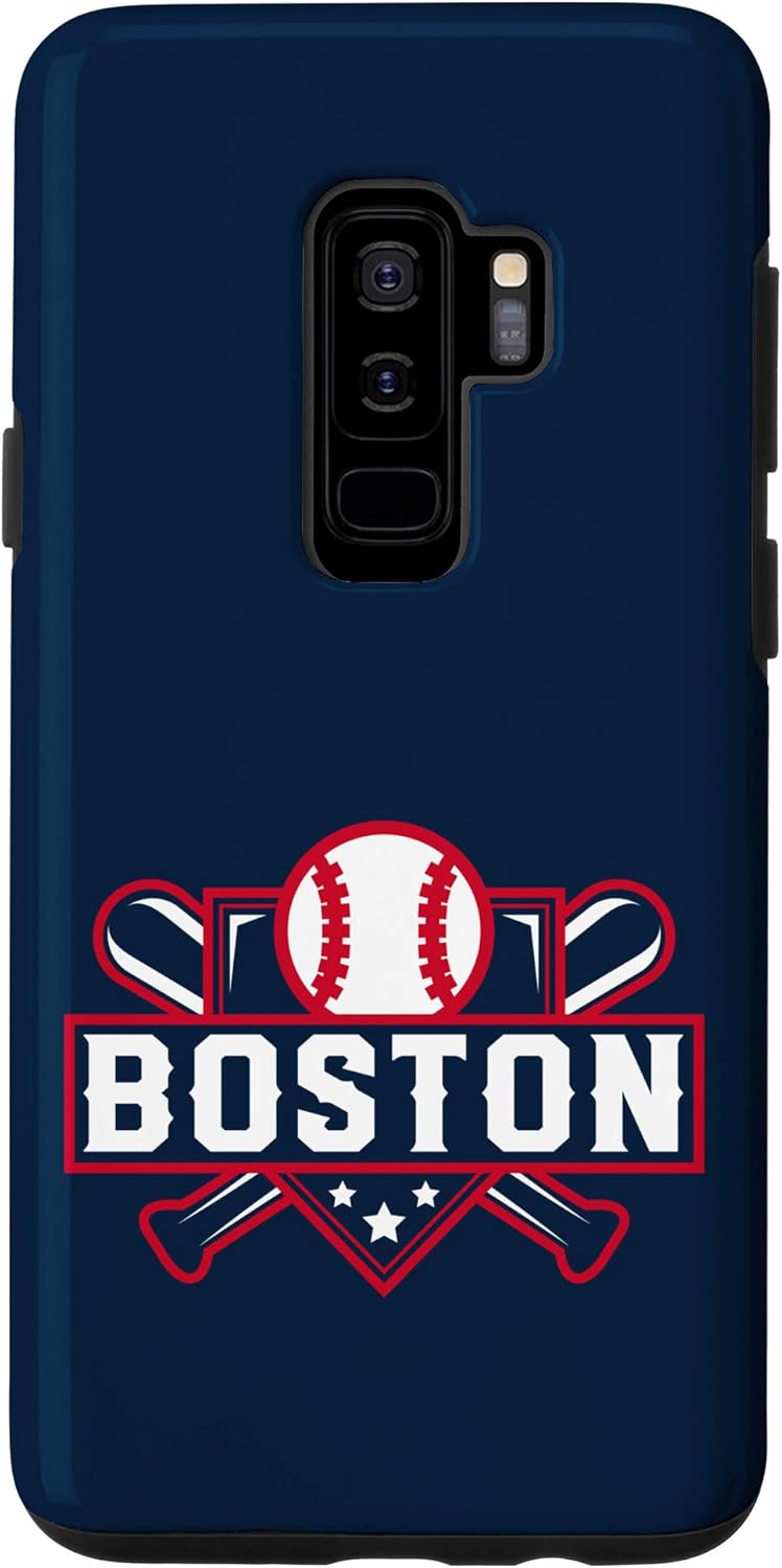 Galaxy S9+ Boston Baseball Home Plate Crossed Bats Case