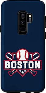 Galaxy S9+ Boston Baseball Home Plate Crossed Bats Case
