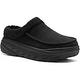 Men's Orthopedic Diabetic Winter Slippers: Wide Tox Box Comfortable Arch Support Plantar Fasciitis Walking House Clogs Shoes, Orthotic Casual Warm Slip On Loafers for Foot and Heel Pain Relief