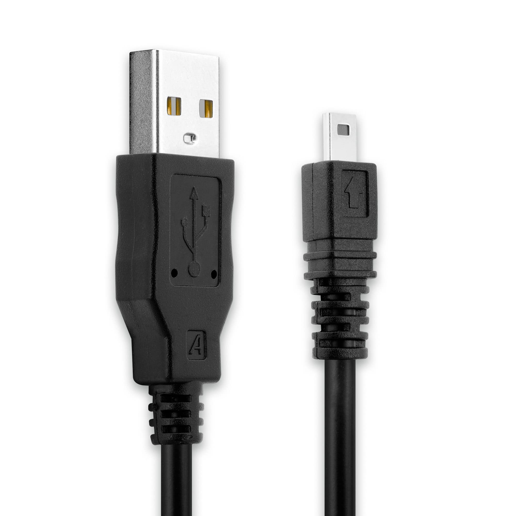 CELLONIC Camera USB Cable Replacement for Charger 1.5m Lead Fast Charging Data Cable File Transfer - Black PVC