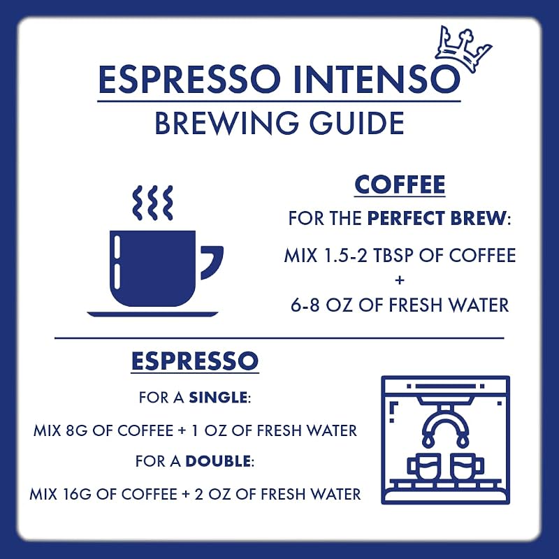 Café en Grains - Espresso Intenso - Espresso Napolitain Authentique - Intensité 9/10 - Mélange Riche et Vibrant avec Notes de Chocolat Noir - Format 1kg
