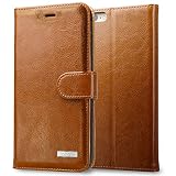 iPhone 6S Plus case, Labato Premium Leather Wallet Case Cover with Flip Case Design [Wallet Function] [Magnetic Closure] for Apple iPhone 6S Plus iPhone 6 Plus 5.5'' Brown Lbt-I6L-04Z20