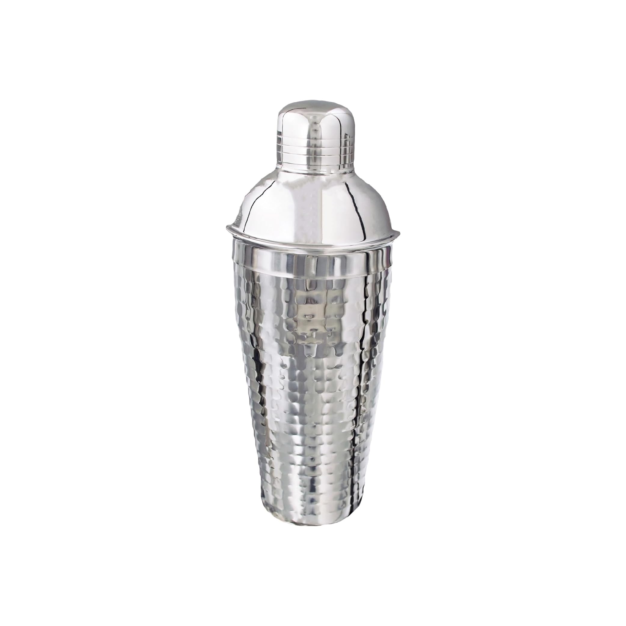 Buckingham Stainless Steel Cocktail Shaker Drink Mixer with Built-in Strainer & Lid Premium Bartender Shaker for Mojitos Margaritas Martinis Cocktails & Mocktails 750 ml (Hammered Effect)
