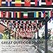 Anley 32 Countries String Flag, International Bunting Pennant Banner, Decoration for Grand Opening, Sports Bar, Party Events - 33 Feet 32 Flags