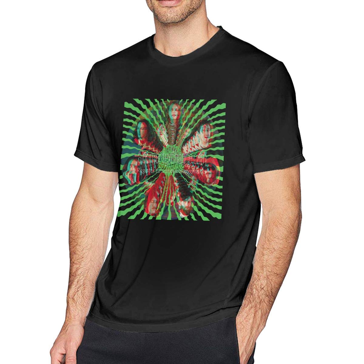 Fwadgacx King Gizzard And Lizard Short Sleeve Round Neck T Shirt Retro T Shirt Sports Tops