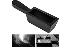 25 oz Troy Ounce Gold Bar Loaf Cast Iron Ingot Mold Perfect for Custom Smelting Pouring Melting Casting Refining Gold Silver 