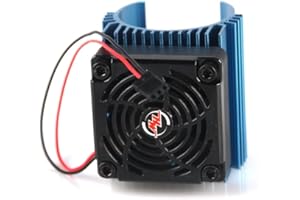 Hobbywing Ezrun 5V C4 Cooling Fan & 44 x 65mm Motor Heat Sink System RC Motor Fan For 1/8 Car#86080130 Blue,Get funshobby dec