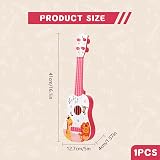 Falafoty Kids Ukulele Toy 41cm 4 Adjustable Strings Pink Cartoon Guitar view 2