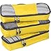eBags Slim Classic Packing Cubes for Travel - Organizers - 3pc Set - (Canary)
