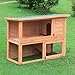 Yaheetech Wooden Rabbit Hutch Coop House,48 x 19 x 33.6'' (LxWxH)