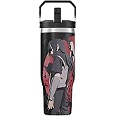 Team Liquid Naruto Itachi Bloodline Tumbler with Lid, 30 Oz Water Cup, Vacuum Insulated, Anime Water Bottle, Reusable Insulated Stainless Steel tumbler for Water, Iced Tea or Coffee