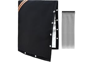 FANTANG Outdoor Backflow Preventer Cover Insulated Pouch Black Sprinkler Backflow Insulation Cover Irrigation Backflow Valve Cover Bags for Outside Winter Pipe Freeze Protection, 16"W X 20"H