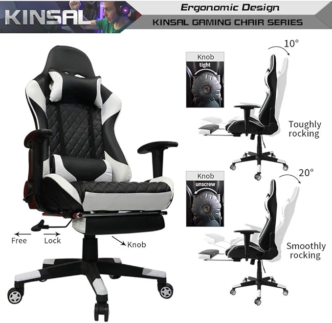 9 Best Gaming Chairs with Footrest & Massage Gaming Chair Expert