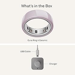 Oura Ring 4 Ceramic - Petal - Size 8 - Size Before