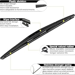 AUTOBOO 26"+19" Windshield Wipers with 14" Rear