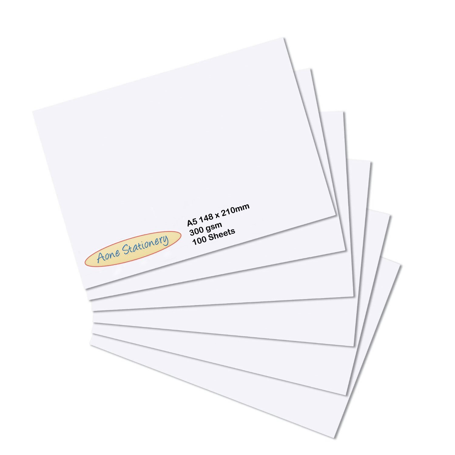 100 x A5 Premium Thick White Printer Craft Card 300gsm by ARK