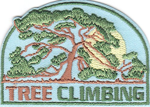 TREE CLIMBING - Iron On Embroidered Patch/Sport, Fun, Games, Competition
