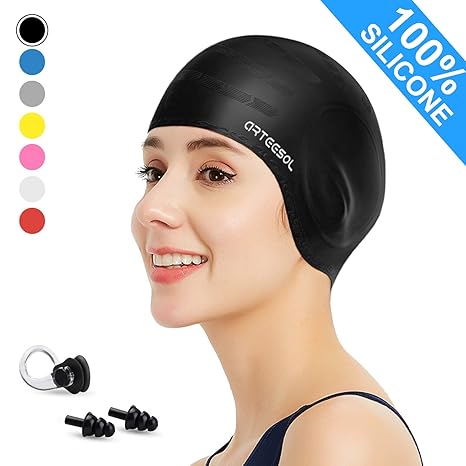 Water Sports Swim Caps Swimming Cap Waterproof Stretch Bathing