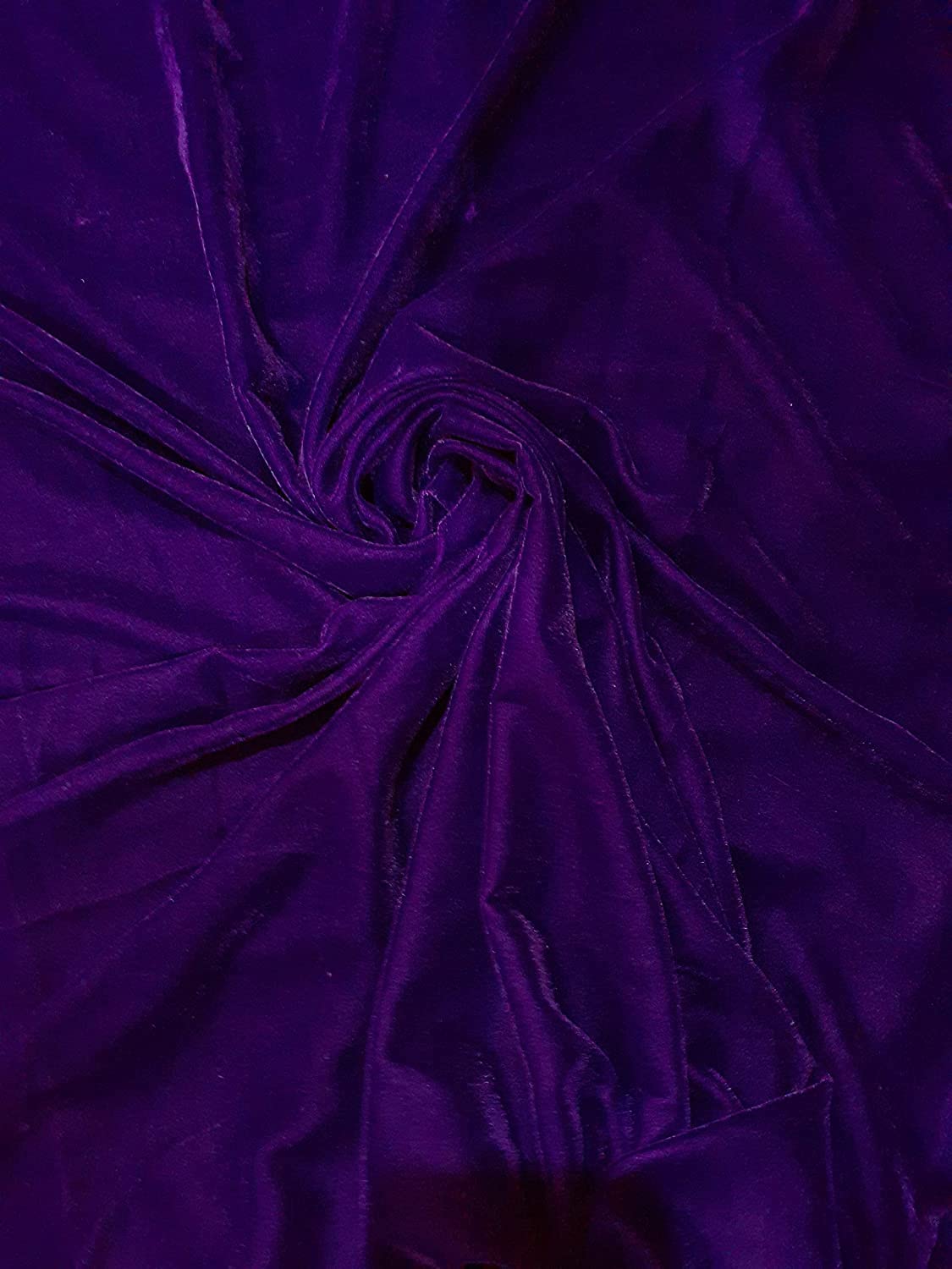 Fancy Textiles Three Crown Micro Velvet Dress Making Fabric 44 Wide (1 Meter(pre Cut), Purple(Micro 5000))