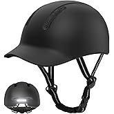 Shinmax Adult Bike Helmet for Men & Women - Lightweight Adjustable Baseball Cap Style Cycling Helmet with Reflective Strip, Perfect for Urban Commuter & Road Biking