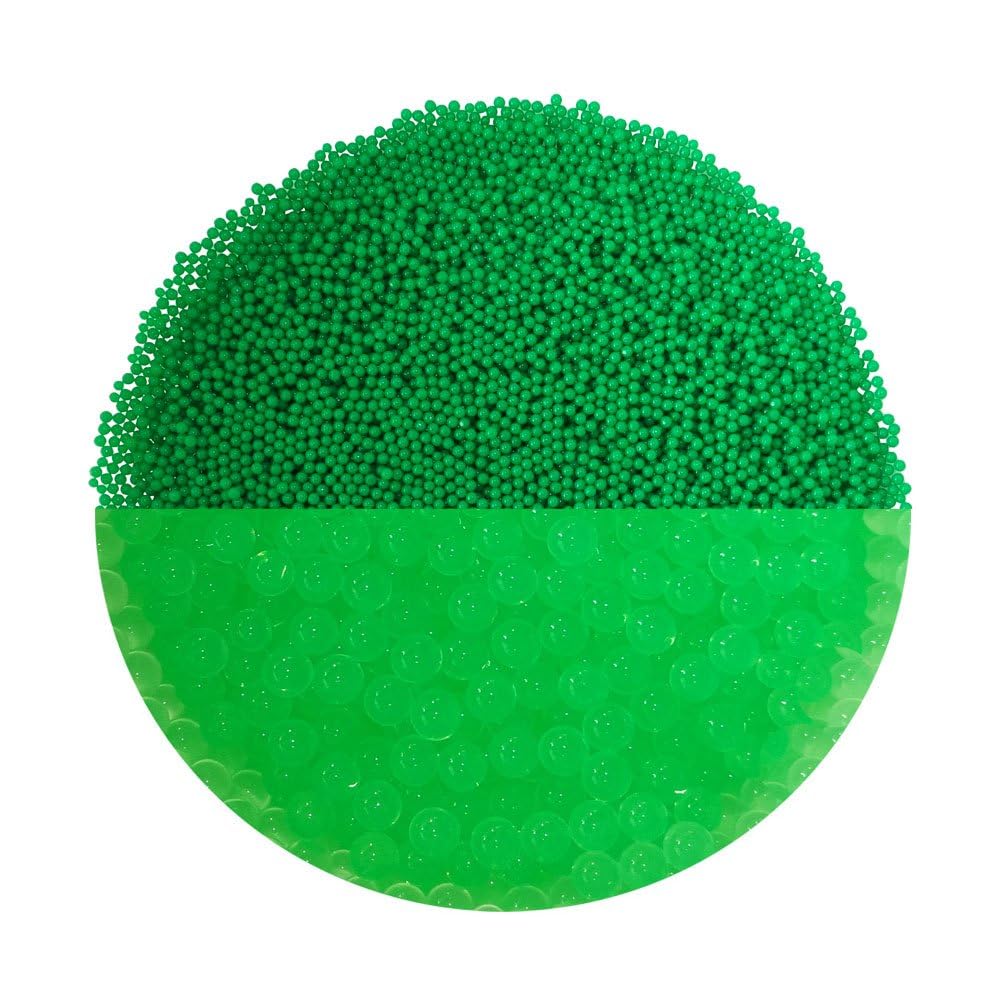 trendfinding 100 g water-retaining decorative granules green, grain size 1.5-2 mm, decoration for flowers and plants, 10 litres, very economical, versatile use