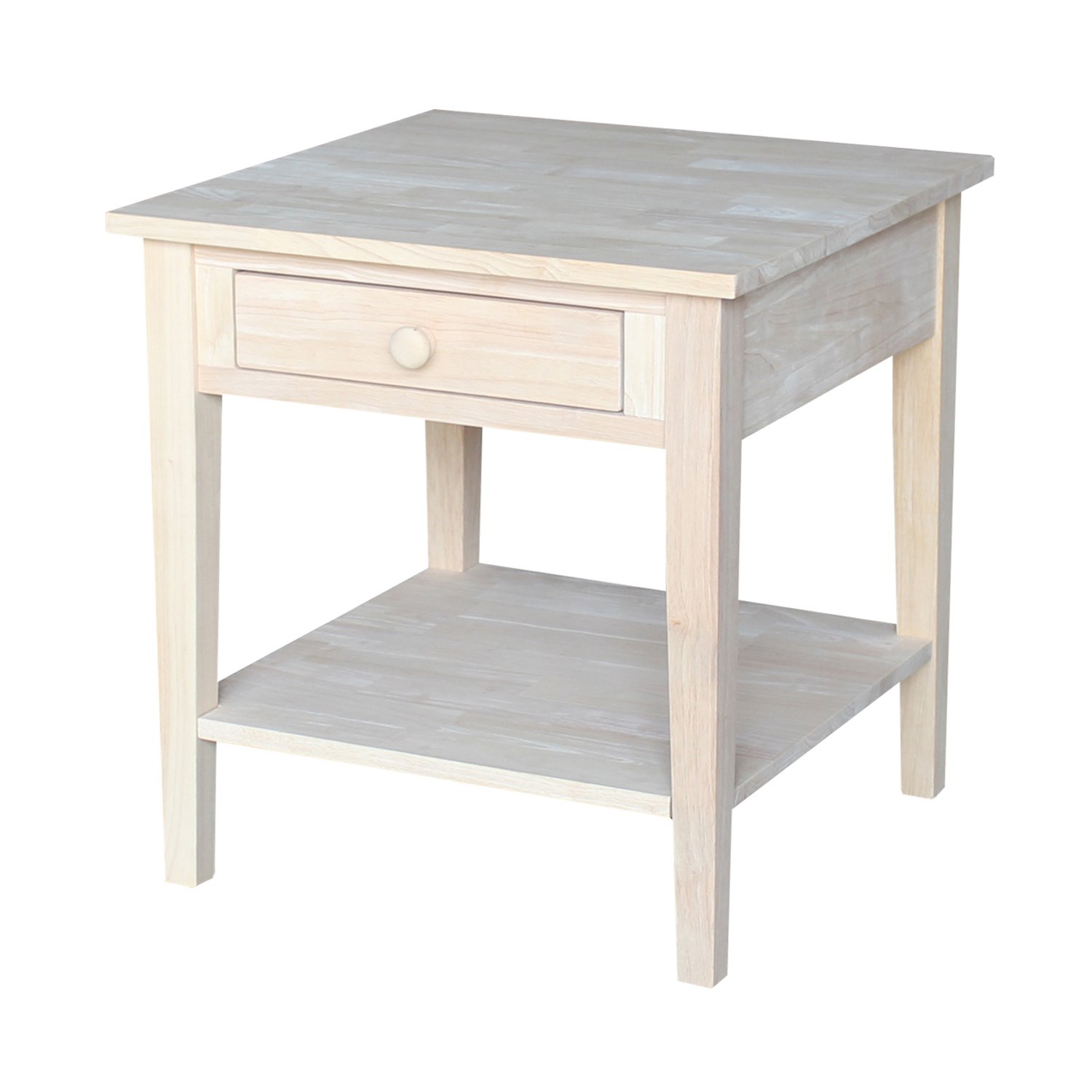 Best Unfinished Tall End Table
