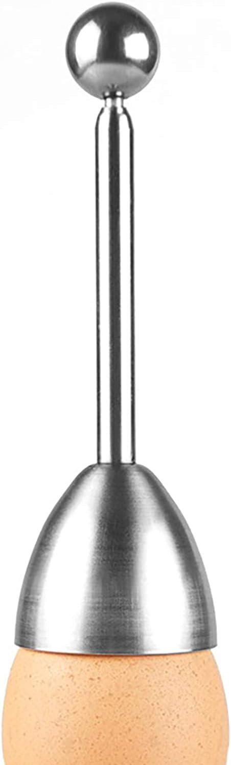 FMU Eierköpfer aus hochwertigem Edelstahl I zeitsparender Eierschneider, für Harte und weiche Eier, Küchewerkzeug