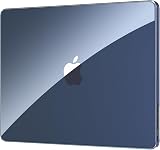 EooCoo MacBook Air 13 Case 2022-2026 Transparent Midnight Blue A3449 A3240