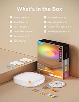 Govee LED Ceiling Light Smart RGBIC 2400LM Matter Alexa Google 30cm Square view 9