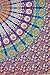 Popular Handicrafts Tapestry Wall Hanging Hippie Mandala Bohemian Hippy Intricate Indian Tapestries Bedspread 84x90 Inches (215cm x 230cm) Blue Orange