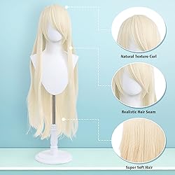 UTIEHD 100cm / 40 Inch Long Wig, Universal Anime